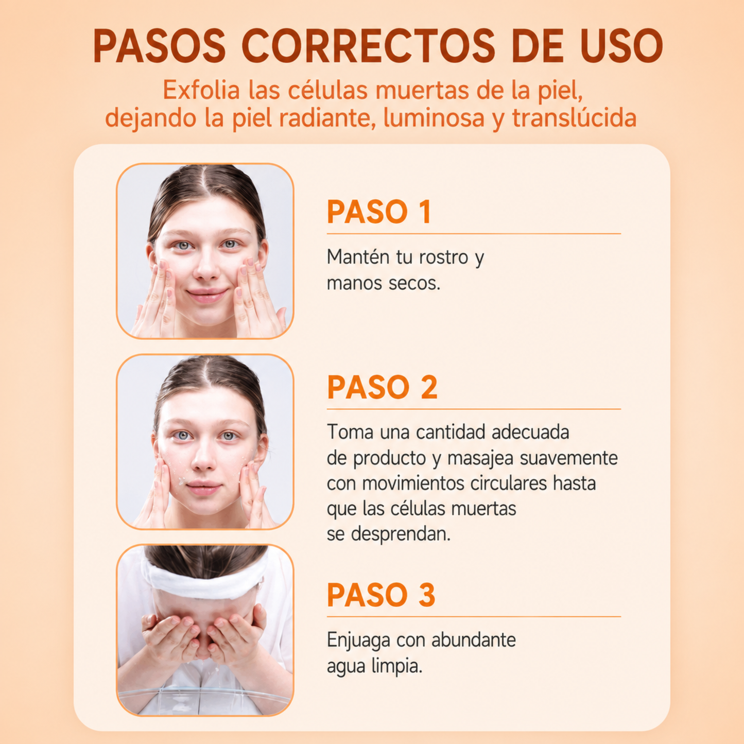 Gel Exfoliante Aclarante ORANGE de Alta Actividad y Suavidad