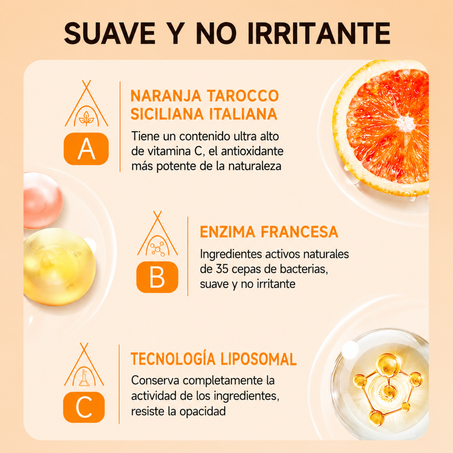 Gel Exfoliante Aclarante ORANGE de Alta Actividad y Suavidad