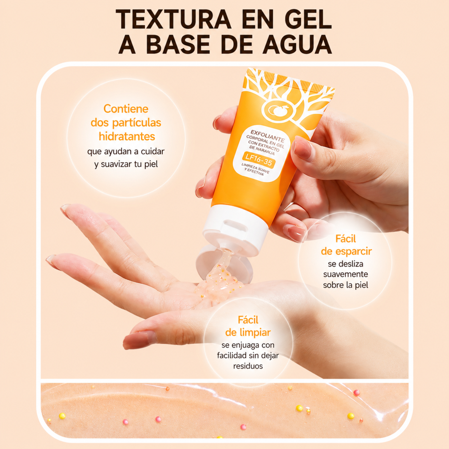 Gel Exfoliante Aclarante ORANGE de Alta Actividad y Suavidad